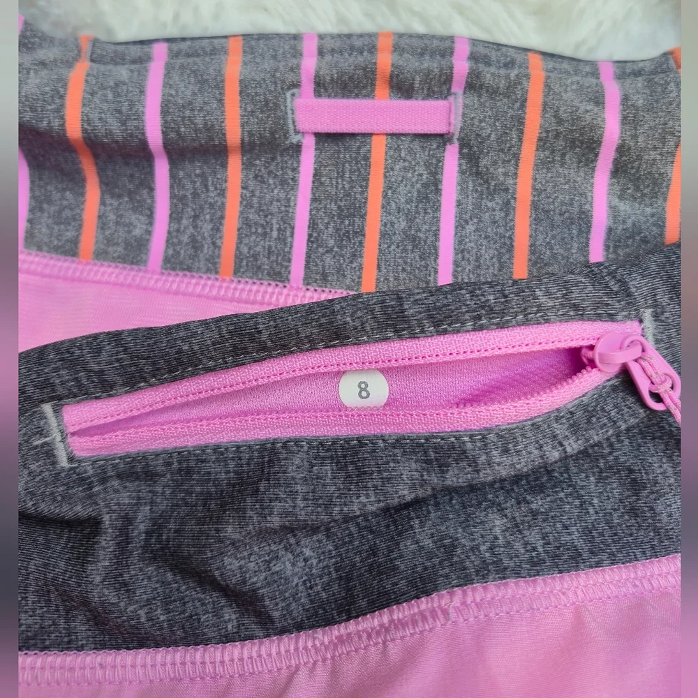 lululemon athletica Pink and Gray‎ Women's Athletic Shorts